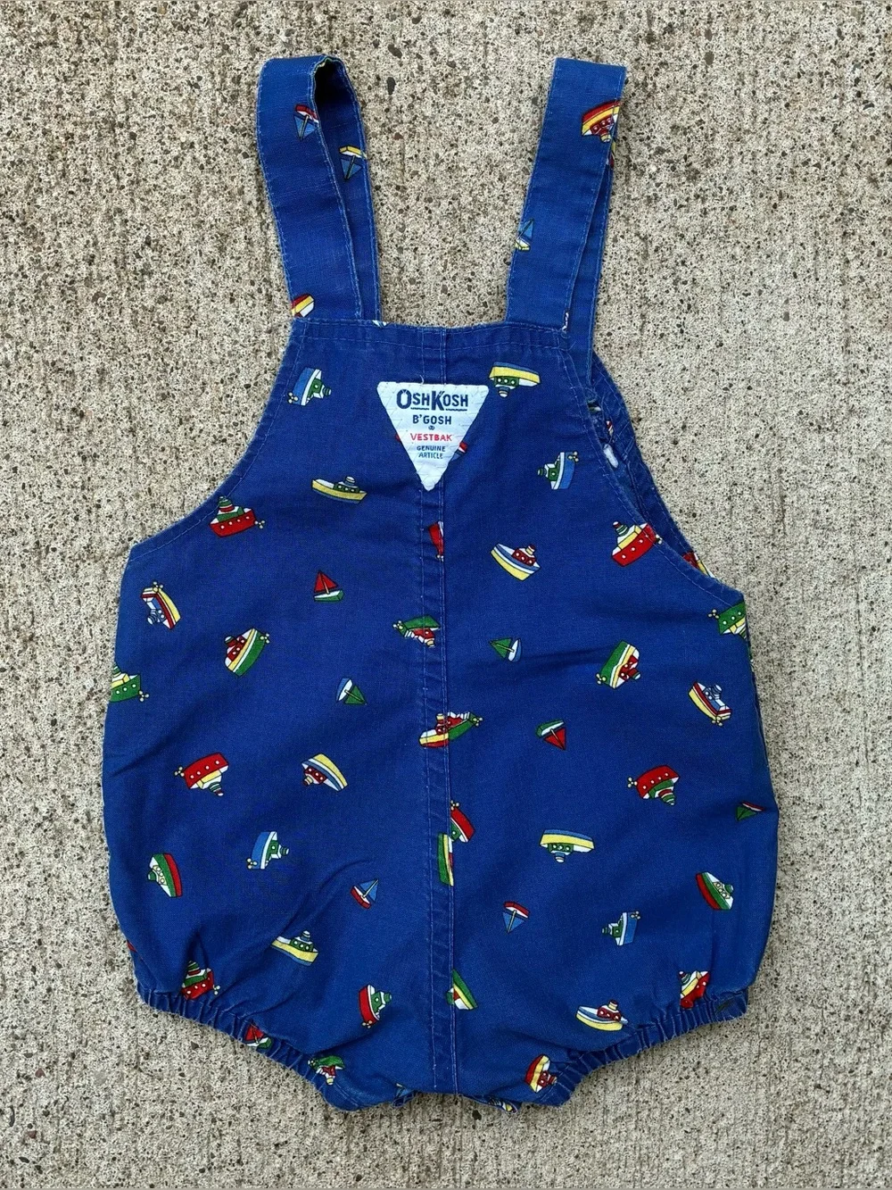 Vintage OshKosh B’Gosh Nautical Bubble Shortalls